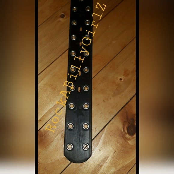 Sourpuss DEATH BEFORE DISHONOR Embossed Thick 100% Leather Belt Removable Buckle - Picture 9 of 14